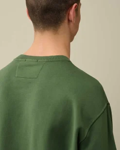 Cotton Diagonal Fleece Lens Sweatshirt^C.P. Company Online