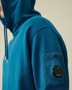 Cotton Diagonal Fleece Lens Hoodie^C.P. Company Hot