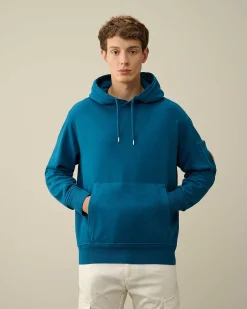 Cotton Diagonal Fleece Lens Hoodie^C.P. Company Hot