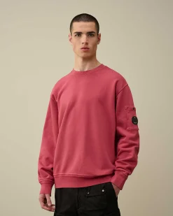 Cotton Diagonal Fleece Lens Sweatshirt^C.P. Company Flash Sale