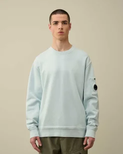 Cotton Diagonal Fleece Lens Sweatshirt^C.P. Company Cheap