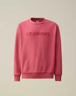 Cotton Diagonal Fleece Logo Sweatshirt^C.P. Company Online