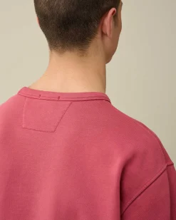 Cotton Diagonal Fleece Logo Sweatshirt^C.P. Company Online