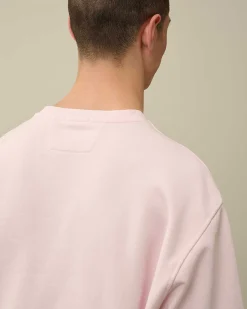 Cotton Diagonal Fleece Logo Sweatshirt^C.P. Company Discount