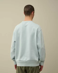 Cotton Diagonal Fleece Logo Sweatshirt^C.P. Company Fashion