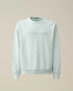 Cotton Diagonal Fleece Logo Sweatshirt^C.P. Company Fashion