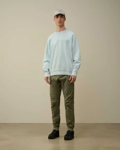 Cotton Diagonal Fleece Logo Sweatshirt^C.P. Company Fashion