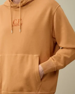 Cotton Diagonal Fleece Logo Hoodie^C.P. Company Online