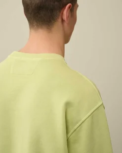 Cotton Diagonal Fleece Logo Sweatshirt^C.P. Company Store