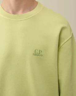 Cotton Diagonal Fleece Logo Sweatshirt^C.P. Company Store