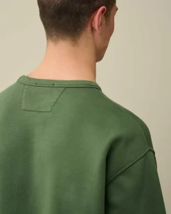 Cotton Diagonal Fleece Logo Sweatshirt^C.P. Company Best Sale