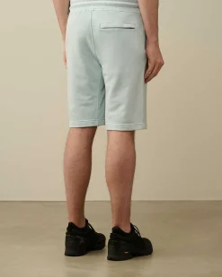 Cotton Diagonal Fleece Shorts^C.P. Company Shop