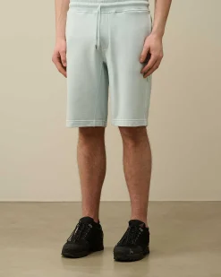 Cotton Diagonal Fleece Shorts^C.P. Company Shop