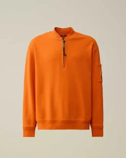 Cotton Diagonal Fleece Zipped Sweatshirt^C.P. Company Best