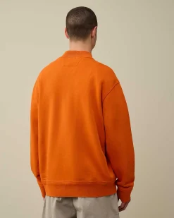 Cotton Diagonal Fleece Zipped Sweatshirt^C.P. Company Best