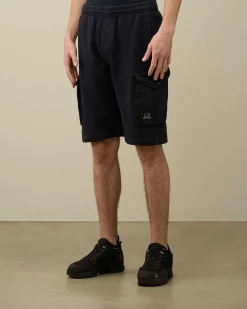Cotton Fleece Mixed Cargo Shorts^C.P. Company Shop