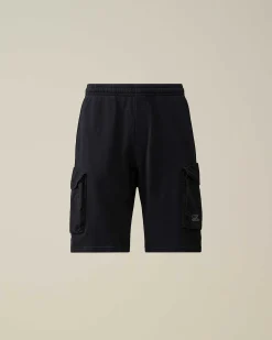 Cotton Fleece Mixed Cargo Shorts^C.P. Company Shop