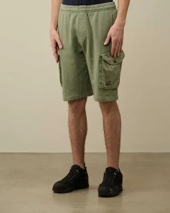 Cotton Fleece Mixed Cargo Shorts^C.P. Company Best Sale
