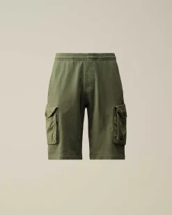 Cotton Fleece Mixed Cargo Shorts^C.P. Company Best Sale