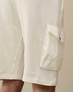 Cotton Fleece Mixed Cargo Shorts^C.P. Company Clearance