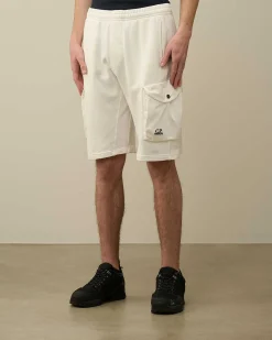 Cotton Fleece Mixed Cargo Shorts^C.P. Company Clearance
