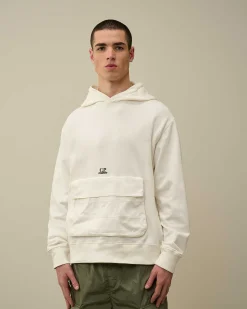 Cotton Fleece Mixed Hoodie^C.P. Company Shop