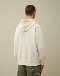 Cotton Fleece Mixed Hoodie^C.P. Company Shop