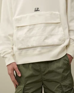 Cotton Fleece Mixed Hoodie^C.P. Company Shop