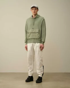 Cotton Fleece Mixed Hoodie^C.P. Company Discount