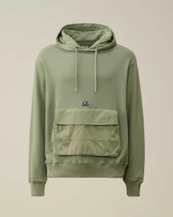 Cotton Fleece Mixed Hoodie^C.P. Company Discount