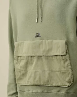 Cotton Fleece Mixed Hoodie^C.P. Company Discount