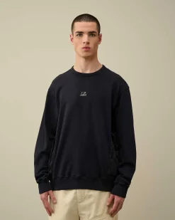 Cotton Fleece Mixed Sweatshirt^C.P. Company Clearance
