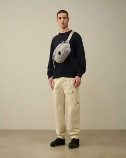 Cotton Fleece Mixed Sweatshirt^C.P. Company Clearance