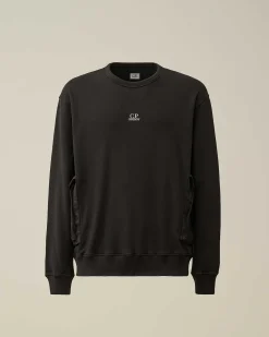 Cotton Fleece Mixed Sweatshirt^C.P. Company Outlet