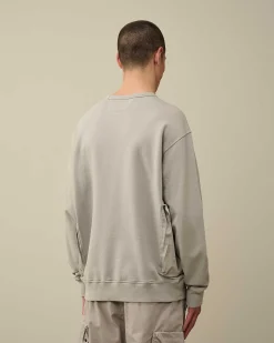 Cotton Fleece Mixed Sweatshirt^C.P. Company Cheap