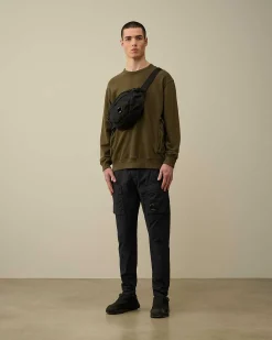 Cotton Fleece Mixed Sweatshirt^C.P. Company Shop