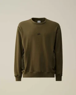 Cotton Fleece Mixed Sweatshirt^C.P. Company Shop
