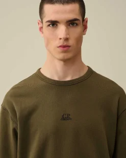 Cotton Fleece Mixed Sweatshirt^C.P. Company Shop