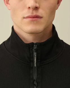 Cotton Fleece Mixed Zipped Sweatshirt^C.P. Company Cheap