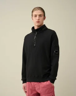 Cotton Fleece Zipped Sweatshirt^C.P. Company Hot