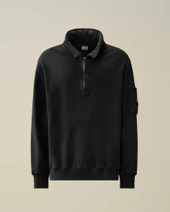 Cotton Fleece Zipped Sweatshirt^C.P. Company Hot