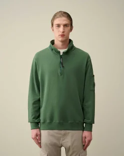 Cotton Fleece Zipped Sweatshirt^C.P. Company Online
