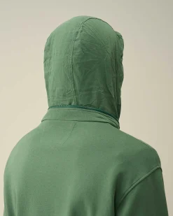 Cotton Fleece Zipped Sweatshirt^C.P. Company Online