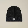 Cotton Logo Beanie^C.P. Company Sale