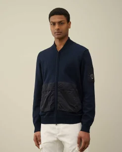 Cotton Mixed Bomber Knit^C.P. Company Fashion