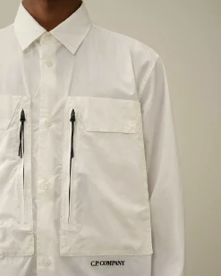 Cotton Popeline Overshirt^C.P. Company Fashion