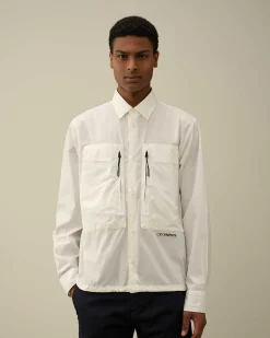 Cotton Popeline Overshirt^C.P. Company Fashion