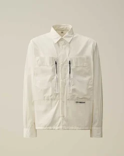 Cotton Popeline Overshirt^C.P. Company Fashion