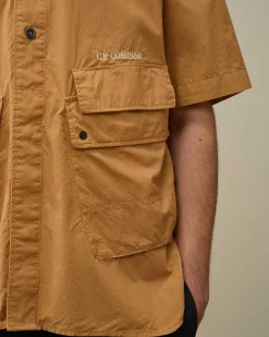 Cotton Popeline Pocket Shirt^C.P. Company Cheap