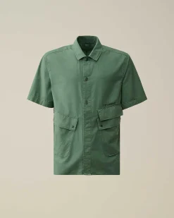 Cotton Popeline Pocket Shirt^C.P. Company Discount